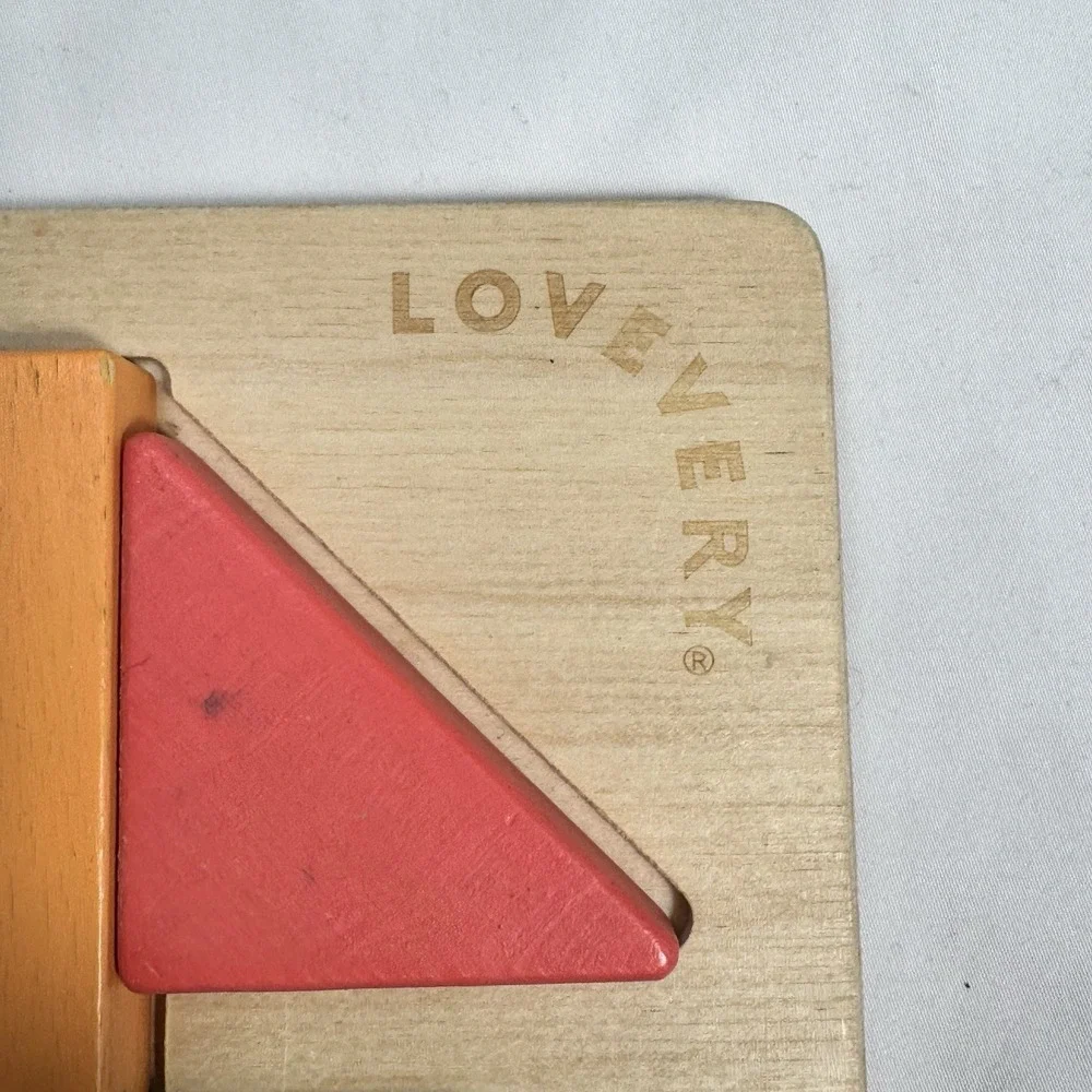 Lovevery Montessori Wooden Twist & Pivot Pattern Puzzle Toy Babies And Toddler